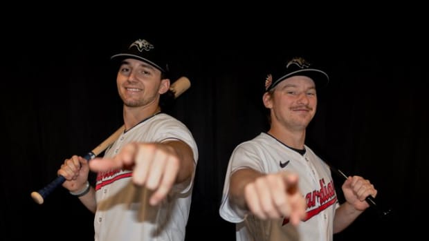 Chase DeLauter (left) and Kyle Manzardo (right).